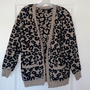 Leopard Print Cardigan